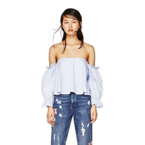 Zara Off The Shoulder Blouse - Picture 2 of 11